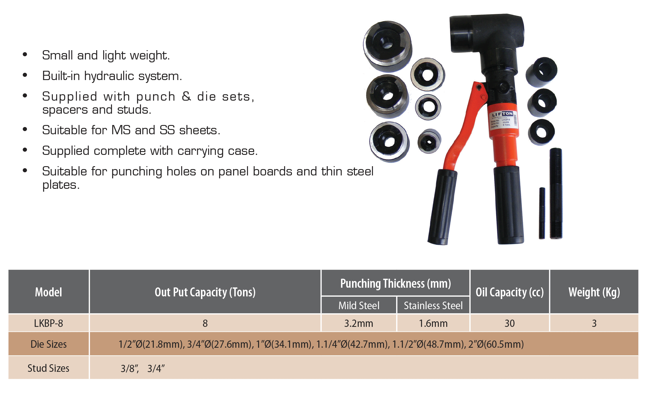 Built-in Knock Out Punch